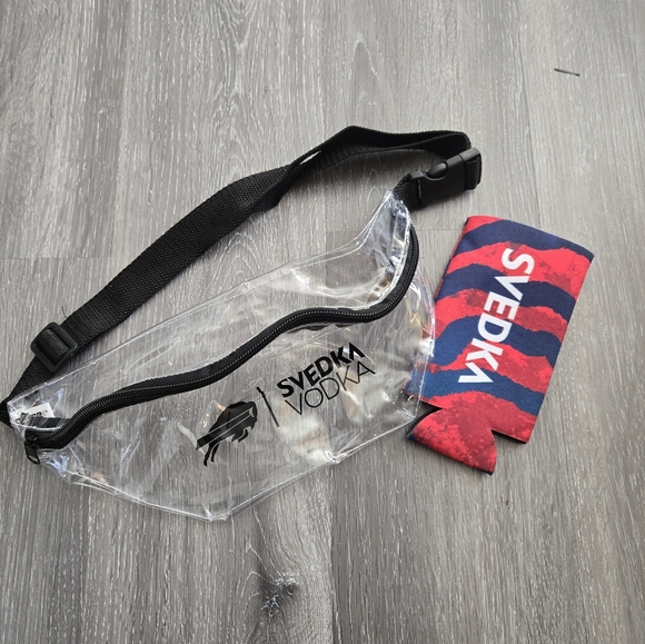 Buffalo Bills x Svedka Vodka Clear Fanny Pack & Koozie Bundle NFL - Picture 1 of 2
